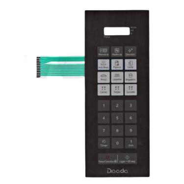Imagem de Membrana teclado Para Microondas Panasonic Nnst 27 jw Dia A Dia Espelh