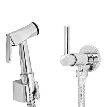 Imagem de Ducha Higiênica Banheiro Vol. C-72 Cromado Mangueira 200Cms - Alpha Hi