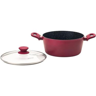 Imagem de Panela Caçarola Ceramica 24cm Avulsa Antiaderente Indução Mimo Style