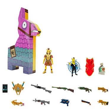 Imagem de Fortnite Supply Llama Series Potassius Peels, 4-inch Articulated Figure with Back Bling, Weapons and Sticker