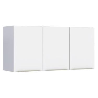 Imagem de Armário Aéreo de Cozinha Montado em Aço Branco 115cm Flora Cozimax