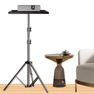 Imagem de Suporte Para Projetor - Suporte Para Notebook De Chão,Altura Ajustável, Extensível, Resistente, Suporte Para Equipamentos De DJ E Mesa Para Estúdio Doméstico