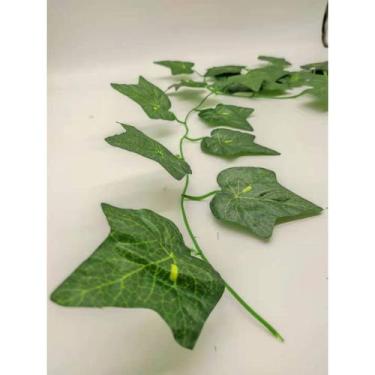 Imagem de Corrente de Folha Artificial Trepadeira De 2 Metros Para Parede Verde 