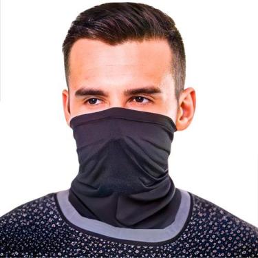 Imagem de bandana balaclava tubular lisas proteção solar Uv50+ térmica unissex m