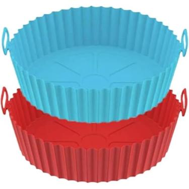Imagem de Kit Formas De Silicone Para Air Fryer Forno Microondas Fritadeira Assadeira Reutilizável Antiaderente Flexível Quantidades Diversas Duradoura Perfeita Evita Sujeira (5)