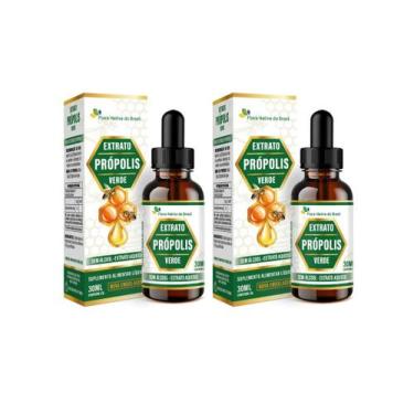 Imagem de Kit 2x Extrato de Própolis Verde 30ml Flora Nativa do Brasil