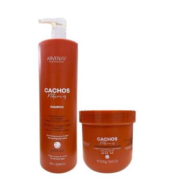 Imagem de Kit Arvensis Professional Cachos Naturais - Shampoo 1L + Máscara 500g