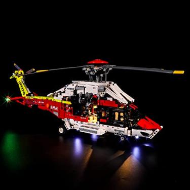 Imagem de GEAMENT LED Light Kit Compatible with Lego Airbus H175 Rescue Helicopter - Lighting Set for Technic 42145 Building Model (Model Set Not Included)