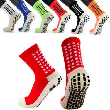 Imagem de Meia Meião Antiderrapante Futebol Esportiva Corrida Treino - Loja Brai