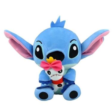 Imagem de Pelúcia Stitch E Angel Com Boneca Xepa 25cm Com Ventosa - DAFU, Stitch