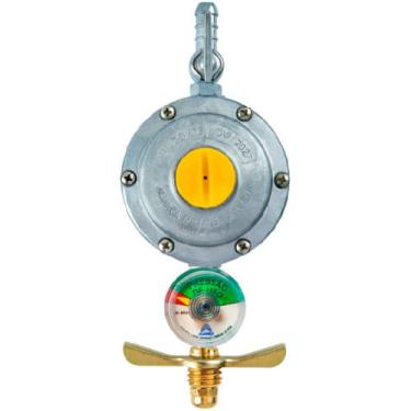 Imagem de Regulador De Gás Doméstico 506/01 BTM Com Manômetro Em Blister - 07203