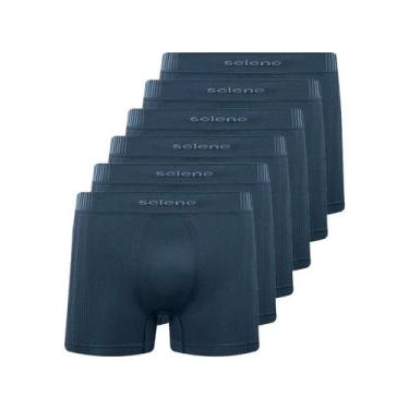 Imagem de Kit com 6 Cuecas Boxer Selene 11070-002//440, Cinza, G