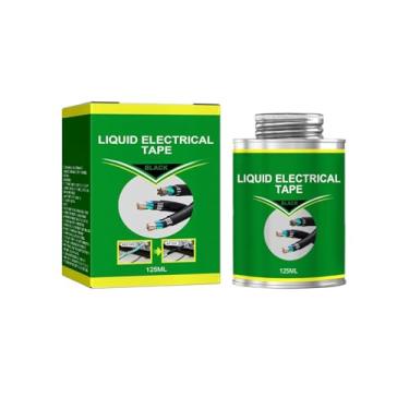Imagem de 5,22 Oz (125Ml) Fita Elétrica Líquida, Selante Impermeável De Borracha Líquida, Cola Para Fita Elétrica Isolante, Fita Elétrica Líquida Preta, Secagem Rápida