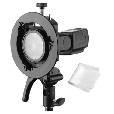 Imagem de Godox S2 Suporte Bowens para suporte de Speedlite tipo S para Godox V1 AD200Pro AD400Pro AD200 e outros flashes, Controle preciso de inclinação, Cabo Grande, Suporte de guarda-chuva integrado com difusores pergiformes