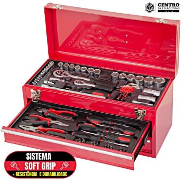 Imagem de Kit De Ferramentas C/ 90 Peças Em Aço Jfp-90m - Kajima