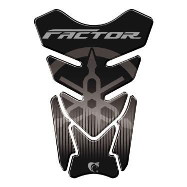 Imagem de Protetor De Tanque Adesivo Moto Yamaha Factor Preto Preto