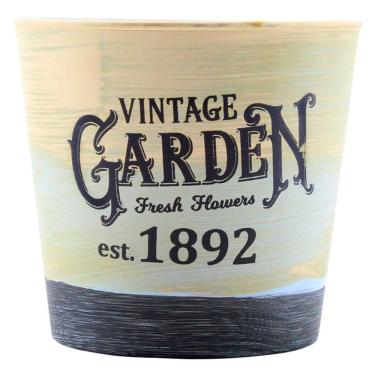 Imagem de Mini Vaso De Planta Cachepot Estampado Decorado 12,5cm