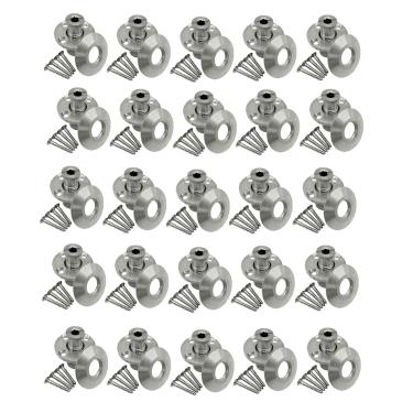 Imagem de Poolzilla Capa De Segurança Para Piscina Com Âncora Aço Inoxidável E Colar Decks Madeira - Pacote 25 Unidades, Ajuste Universal