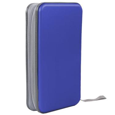 Imagem de Sogboy Estojo Para Cd, Organizador E Com Zíper 96 Dvds/Cds, Ideal Carro, Casa Viagem (Azul)