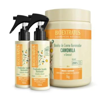 Imagem de Kit Bio Extratus Camomila Banho de Creme (1Kg) e 2x Finalizador