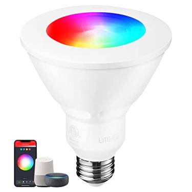 Imagem de TORCHSTAR Lâmpadas De Holofote Inteligentes Par30 Wi-Fi, Luz Led Rgb Que Muda Cor, 10 W, Compatível Com Google Assistente, Amazon Alexa, Equivalente A 60 Controlador Fluxo Luminoso Branco Ajustável