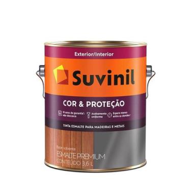Imagem de Tinta Suvinil Esmalte Cor e Proteção Acetinado Gelo 3,6L 53384924 - 10