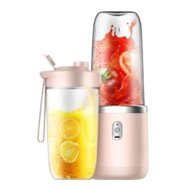 Imagem de Liquidificador Portátil Recarregável USB - Mixer Juice 400ML com Copo Integrado (Rosa)