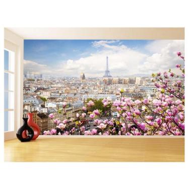 Imagem de Papel De Parede Cidade Paris Torre Eiffel Sol 3,5M Ncd319 - Você Decor