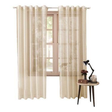 Imagem de Cortina Voil Xadrez Para Varao Com Ilhos 8m X 2,80m - Chrisney Bordado