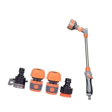 Imagem de IEUDNS Mangueira de jardim com rosca G3/8, vareta de irrigação multifuncional, fácil instalação, cabo longo, bico giratório de 160° para vegetais, 47 cm