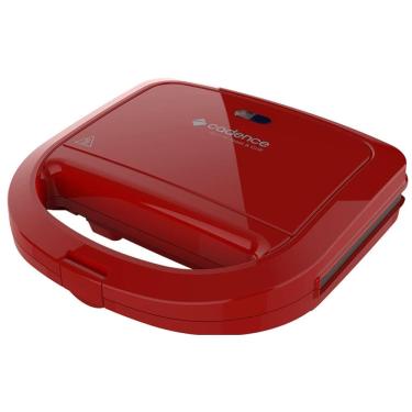 Imagem de Sanduicheira Eletrica 750W Cadence Antiaderente Luxx Red 220V