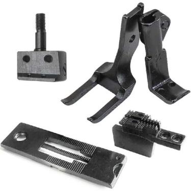 Imagem de Chapa Dente Calcador Bitola Transporte Triplo 2 Agulhas 1/4 6mm - Lanm