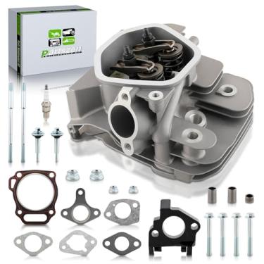 Imagem de partszen Kit de cabeça de cilindro para equipamento elétrico com Honda GX340 GX390 11HP 13HP motor com tampa de válvula balancim junta de mola silenciador de vela de ignição parafusos isoladores