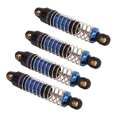 Imagem de Drfeify RC Choques de Carros Absos de Alta Elasticidade de Alumínio Dampers de Liga de Alumínio para 1/18, Instalação Fácil para Modificação de Carro RC (Azul)
