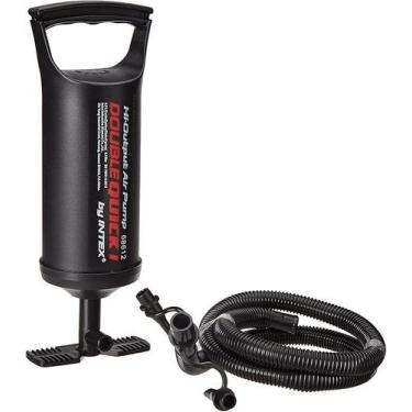 Imagem de Bomba de Ar Manual Intex Double Quick Mini para Colchão, Bóia e Piscin
