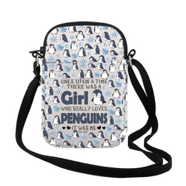 Imagem de TSOTMO Presente para amantes de pinguins que realmente amavam pinguins bolsa tiracolo presentes de pinguim para amantes de pássaros selvagens, Loved Penguins Cr, Tendência