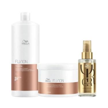 Imagem de Wella Fusion Sh 1000ml + Masc 500ml + Oleo 100ml - Wella profissional
