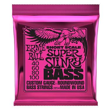 Imagem de Ernie Ball Super Slinky Nickel Wound Short Scale Electric Bass Strings 40-100 Gauge