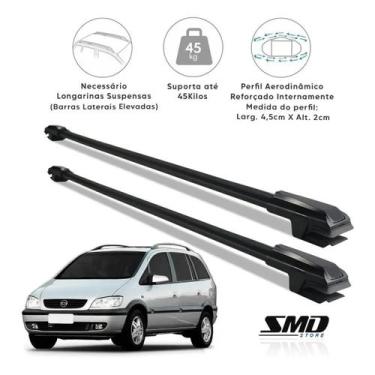 Imagem de Rack Travessa Teto Aluminio Gm Zafira 1998 A 2012 Preto - SMD