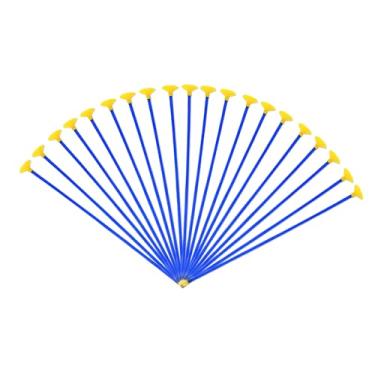 Imagem de ZGWANSUI Pacote com 20 flechas com ventosa, 16,9 polegadas/43 cm de substituição para arco de tiro com arco, flechas de brinquedo com ponta de borracha para prática ao alvo, jogo interno e externo