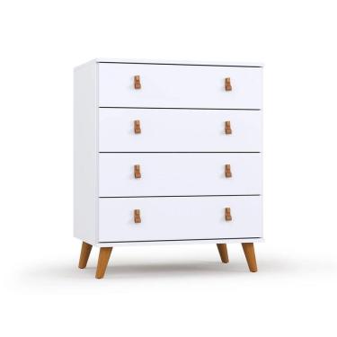 Imagem de Cômoda Infantil Encanto Para Quarto Do Bebê Com 4 Gavetas 