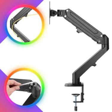 Imagem de Suporte a Gás Gamer Clanm Para Monitor LG AOC Dell de 17 Até 32 Cor  P