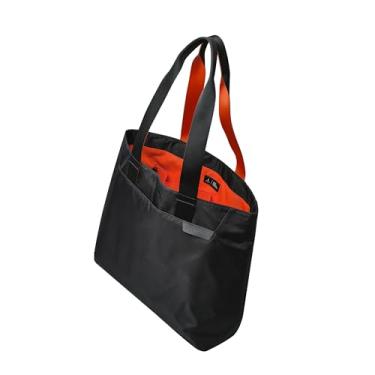 Imagem de ALPAKA Elements Tote Bag 14,5L – Sacola de viagem durável, dobrável, autônoma, 6 bolsos internos, sucção magnética, Preto/laranja, Medium, Elements Tote M