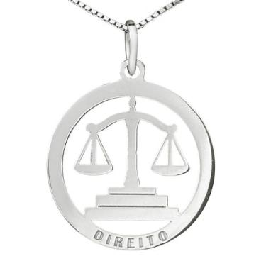 Imagem de Colar Direito Coleção Formatura em Prata 925 - Sam Joias