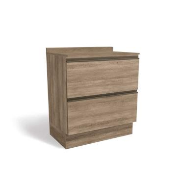 Imagem de Módulo Cozinha Kappesberg Maxxi Balcão G755 2 Gavetas c/Tampo 80cm Nogal/Nogal-Kappesberg