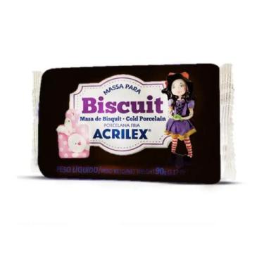 Imagem de Massa De Biscuit Acrilex 90g Colorida - Escolha As Cores, Preto