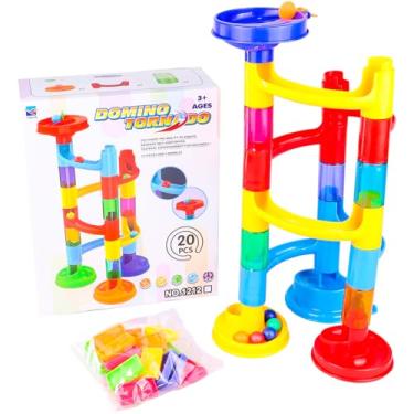 Imagem de KIT TOBOGÃ DE BLOCO DE MONTAR COM 45 PEÇAS.