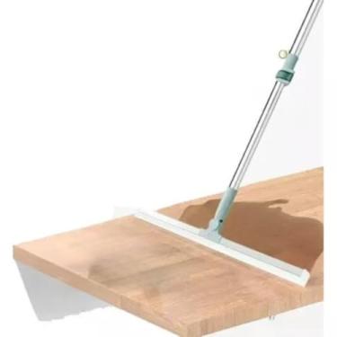 Imagem de Rodo Limpador de Silicone Mágico 1,20M e 1,40M Multifuncional Água Suspensa para Banheiro Varredor (Rodo (1,20M) V + Espanador)