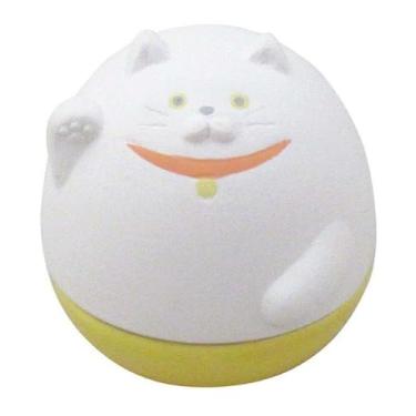 Imagem de Difusor passivo de aromaterapia de animais balançantes para óleo essencial de cerâmica não elétrico (gato sortudo)