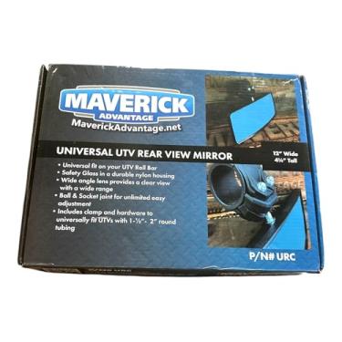 Imagem de Espelho retrovisor universal XL 30.5 cm x 4 1/10.2 cm para Polaris Ranger ou RZR, todos os anos - 98300 Também serve para: Polaris, Honda, Kawasaki, John Deere, Yamaha, CF Moto, Can Am, Kubota, Roxor,